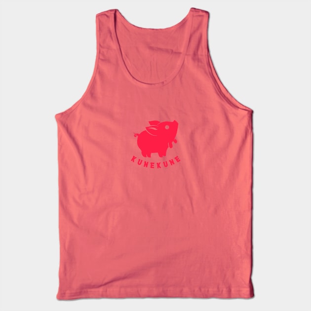 Kunekune cute piglet pet. Minimal art for pig lovers Tank Top by croquis design